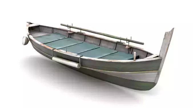 Fishing Boat 01 Low-poly 3D model