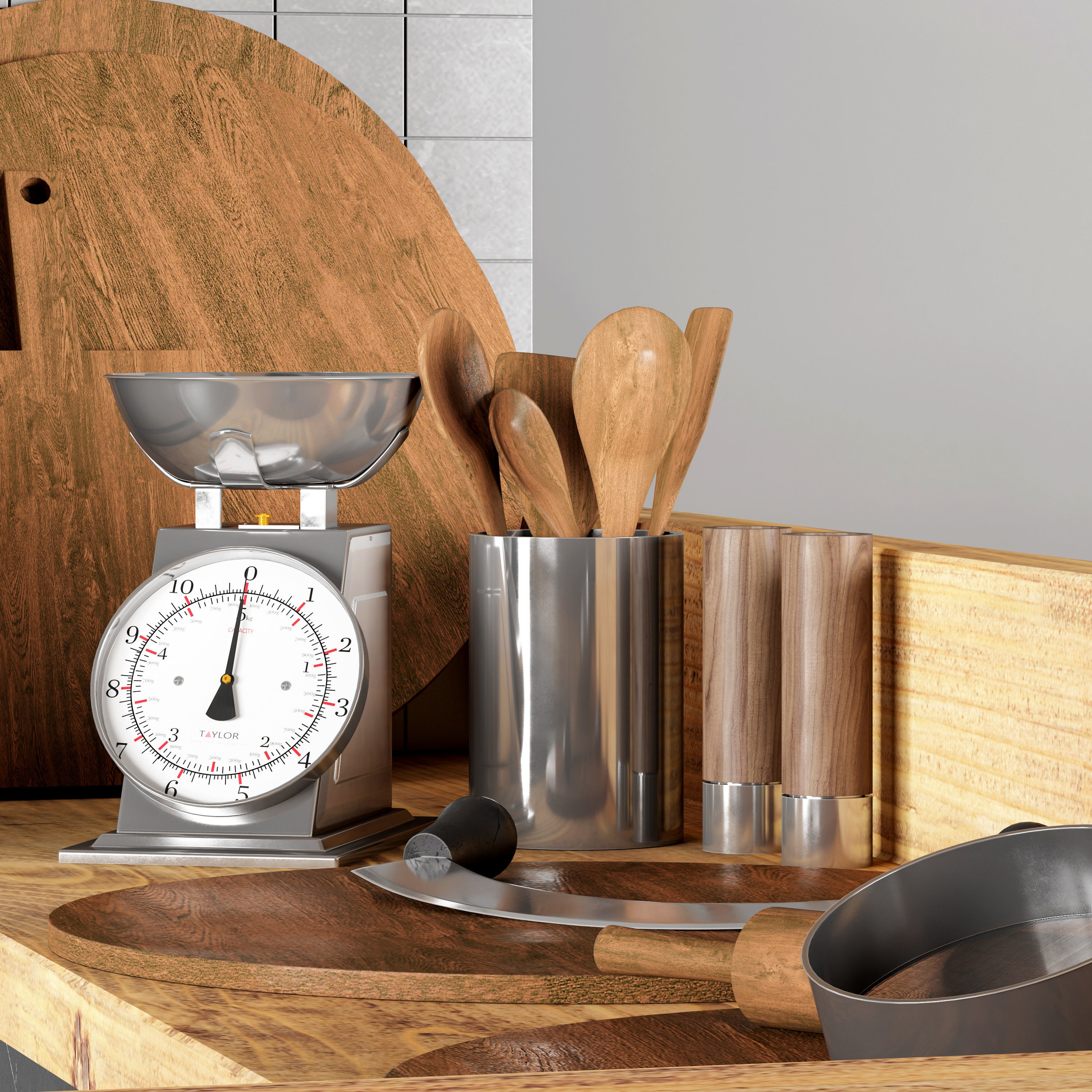 restaurant 01 3D model_2