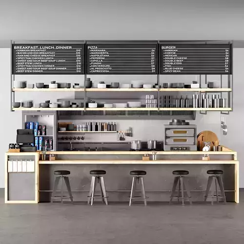 restaurant 01 3D model