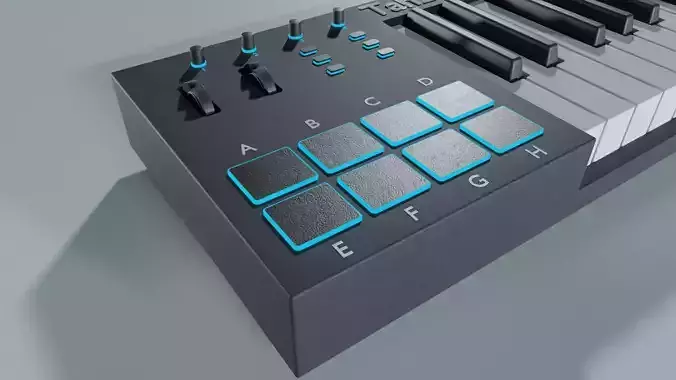 midi controller  Tah210 K25  3D model