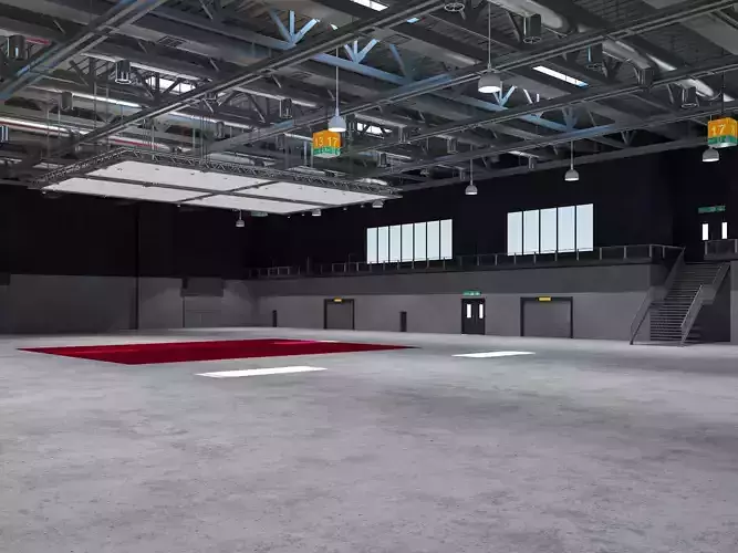 Exhibition Hall 20 interior 3D model