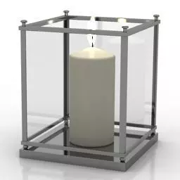 Candle glass holder Free 3D model
