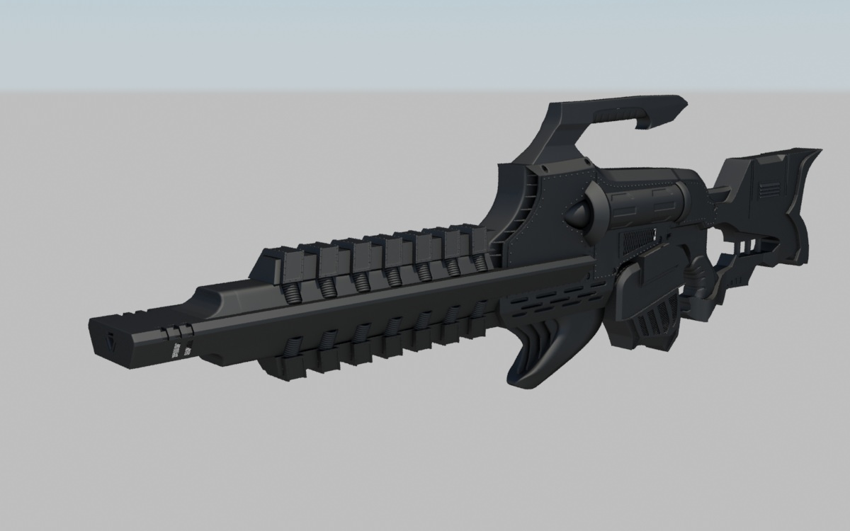 Gauss rifle 3D Model .max