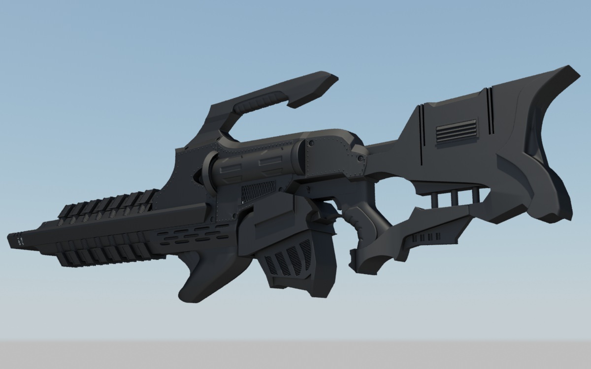 Gauss rifle 3D Model .max
