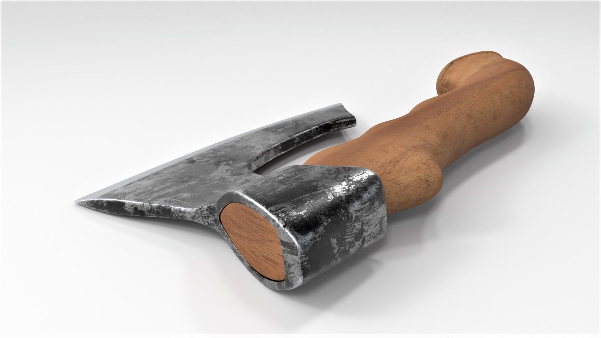 Fist AXE  Low-poly 3D model_6