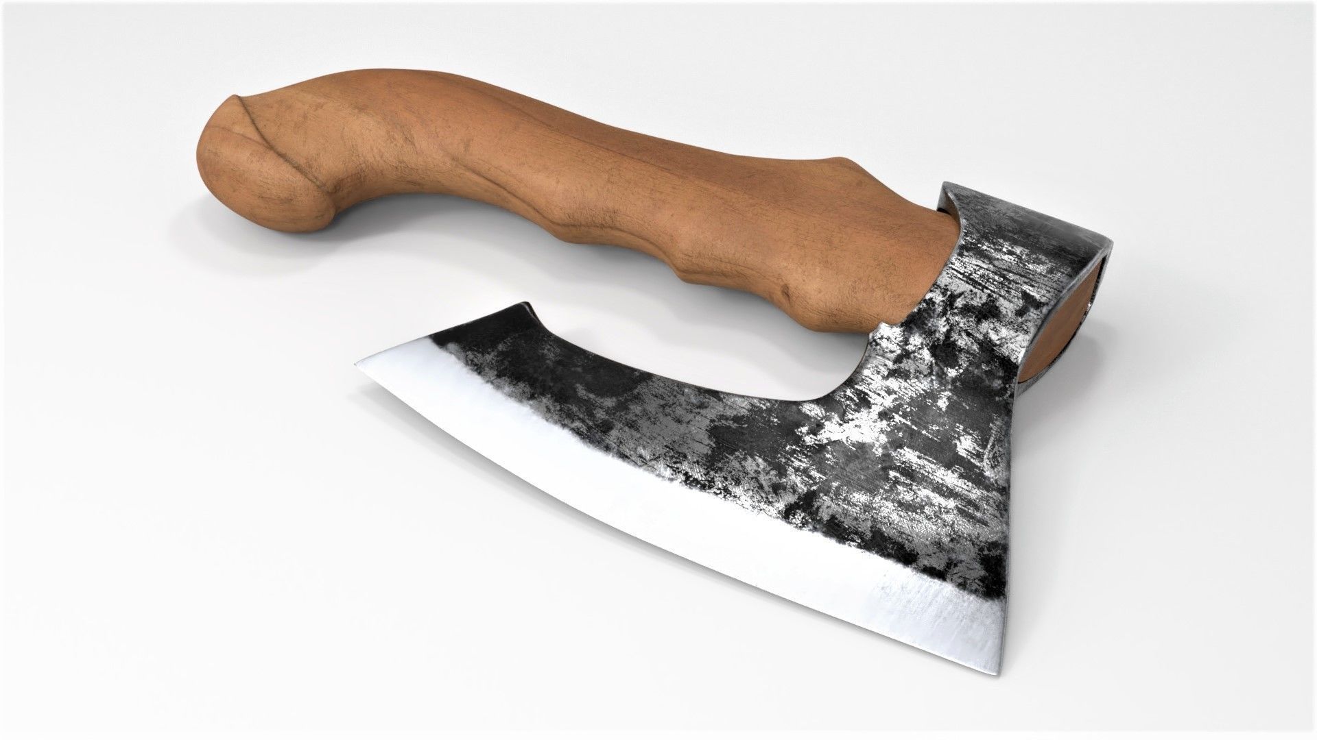 Fist AXE  Low-poly 3D model_5