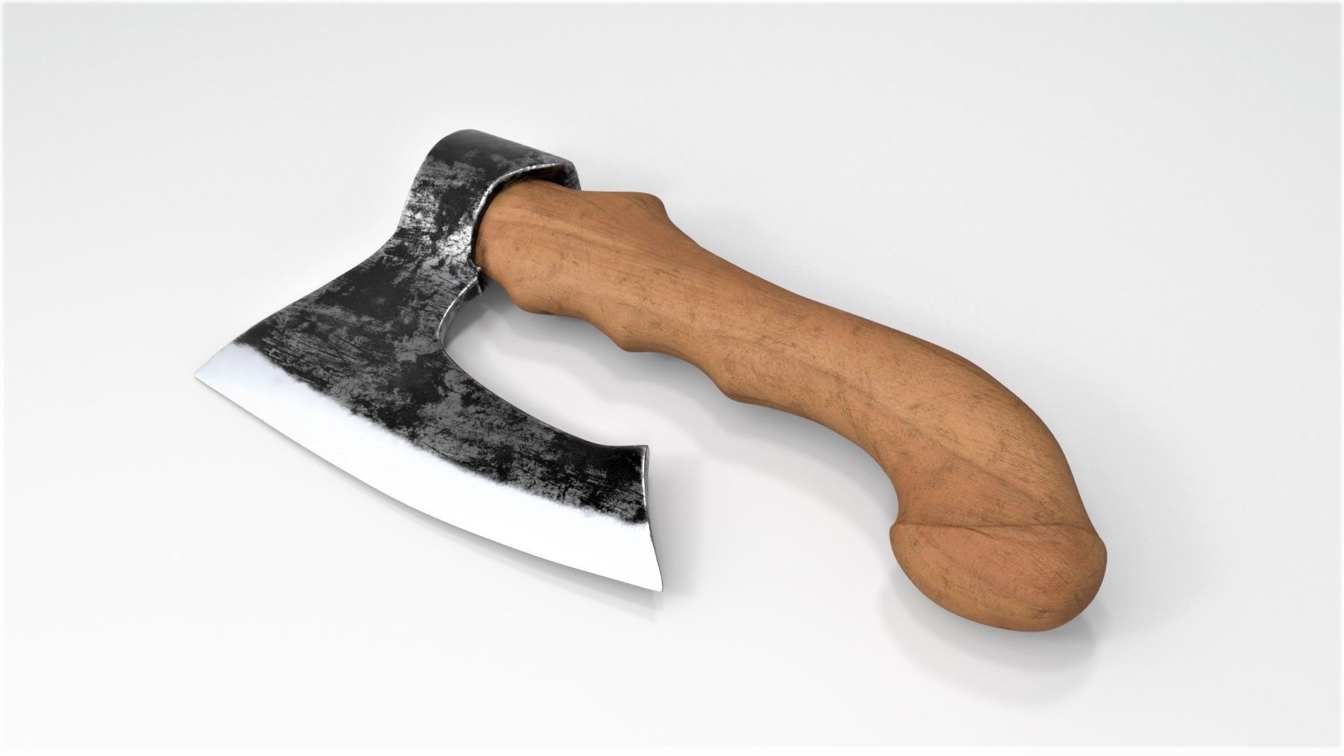 Fist AXE  Low-poly 3D model_3