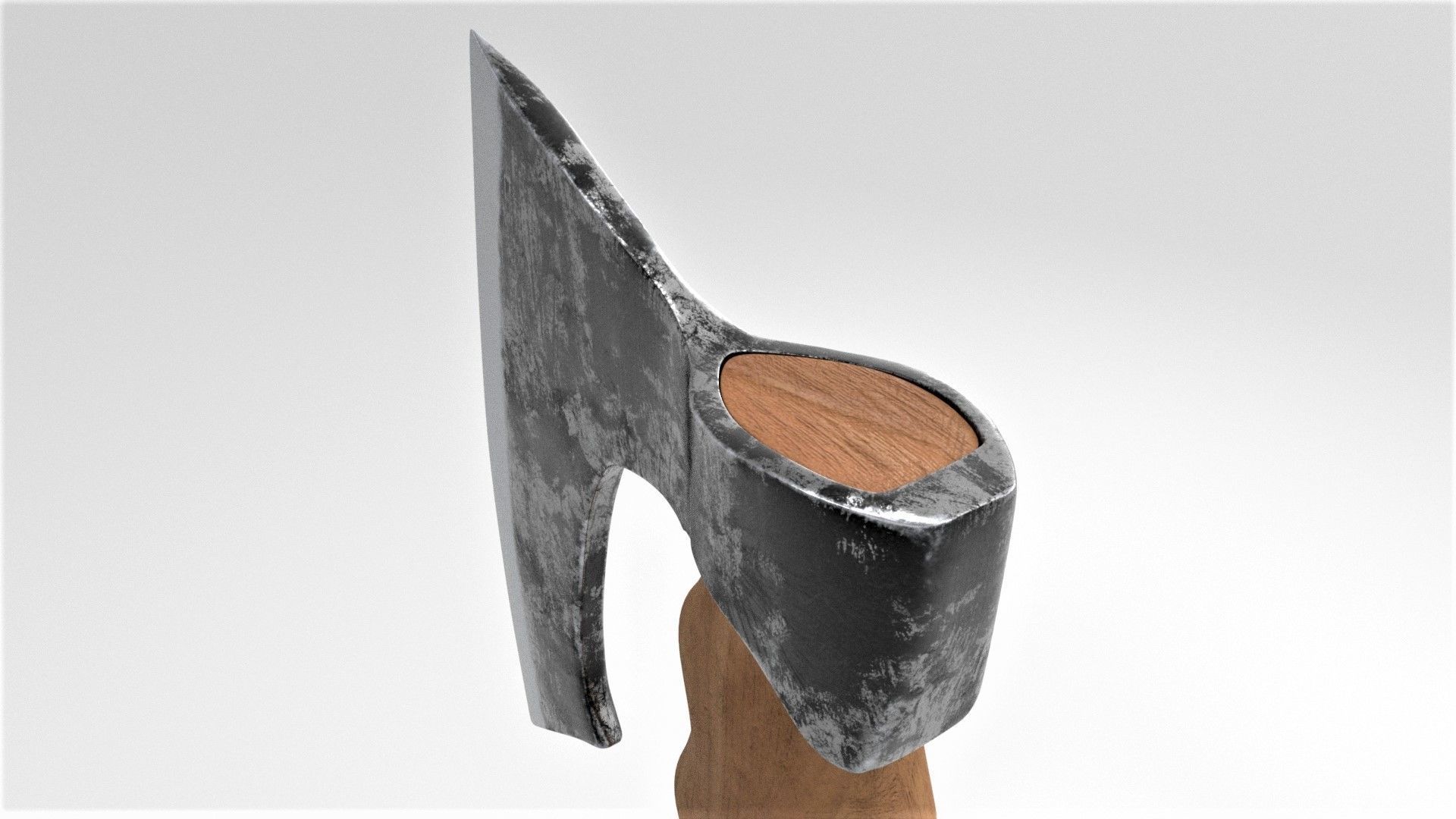 Fist AXE  Low-poly 3D model_9