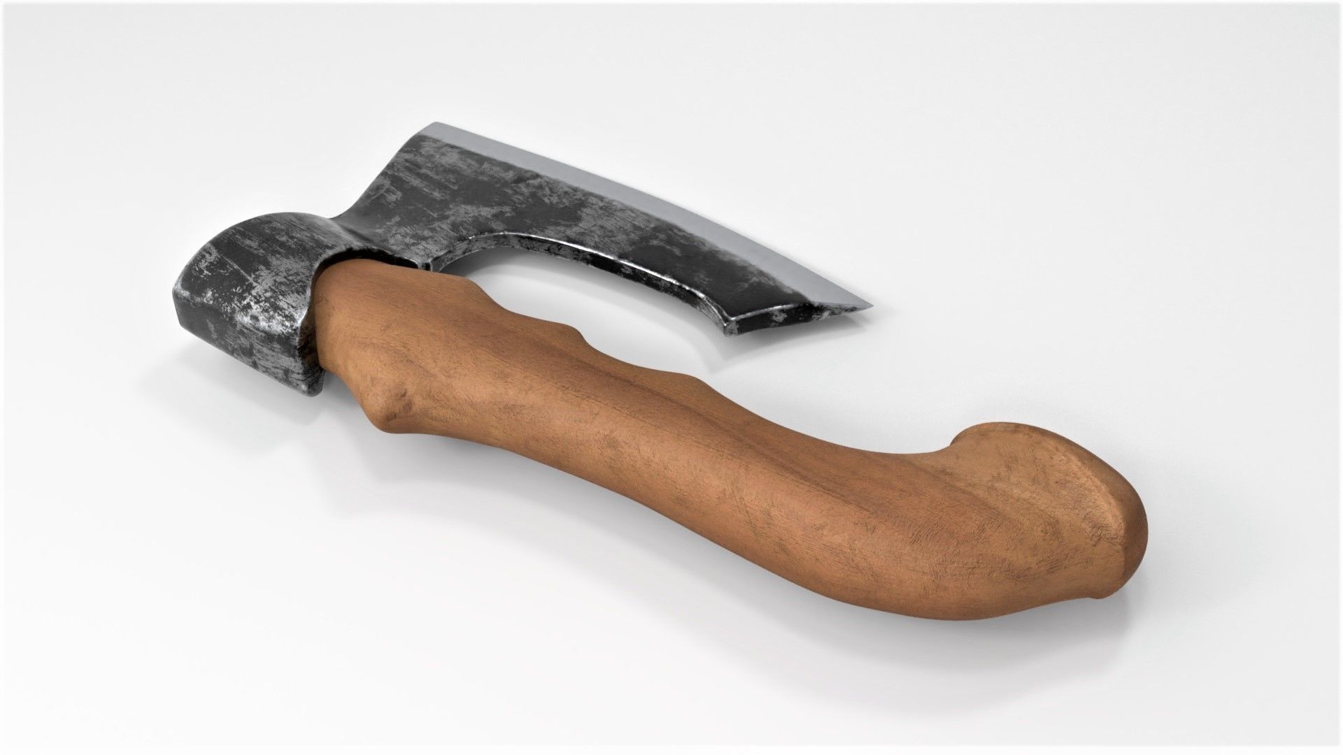 Fist AXE  Low-poly 3D model_4