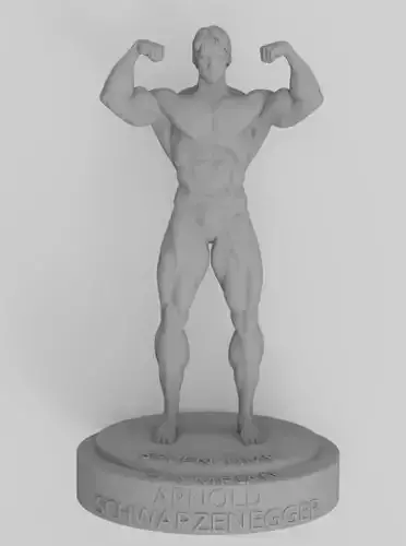Arnold Schwarzenegger Olympian statue