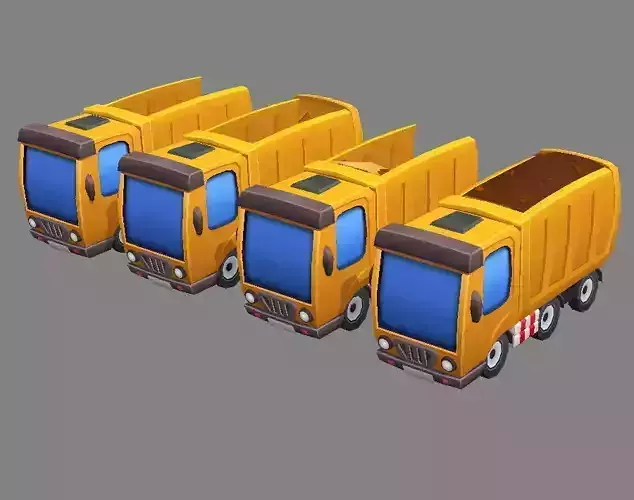 Cartoon truck - Engineering truck
