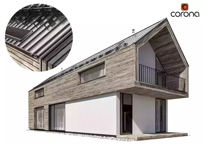 Modern house 02 3D model