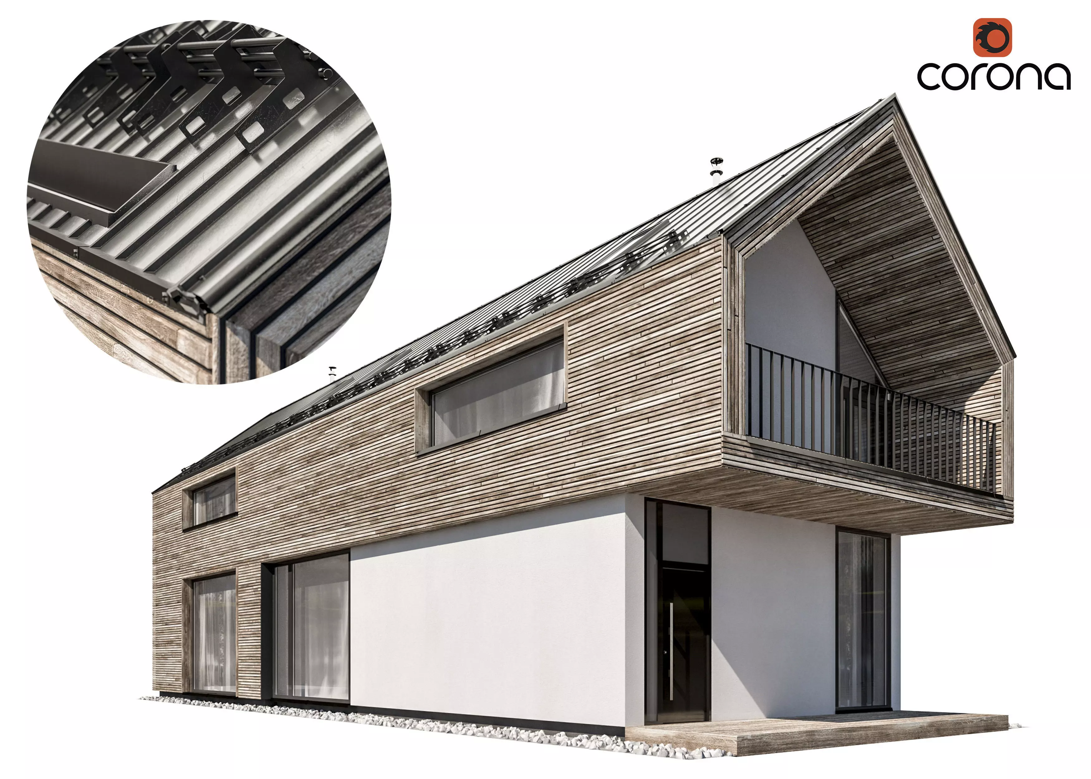 Modern house 02 3D model_0