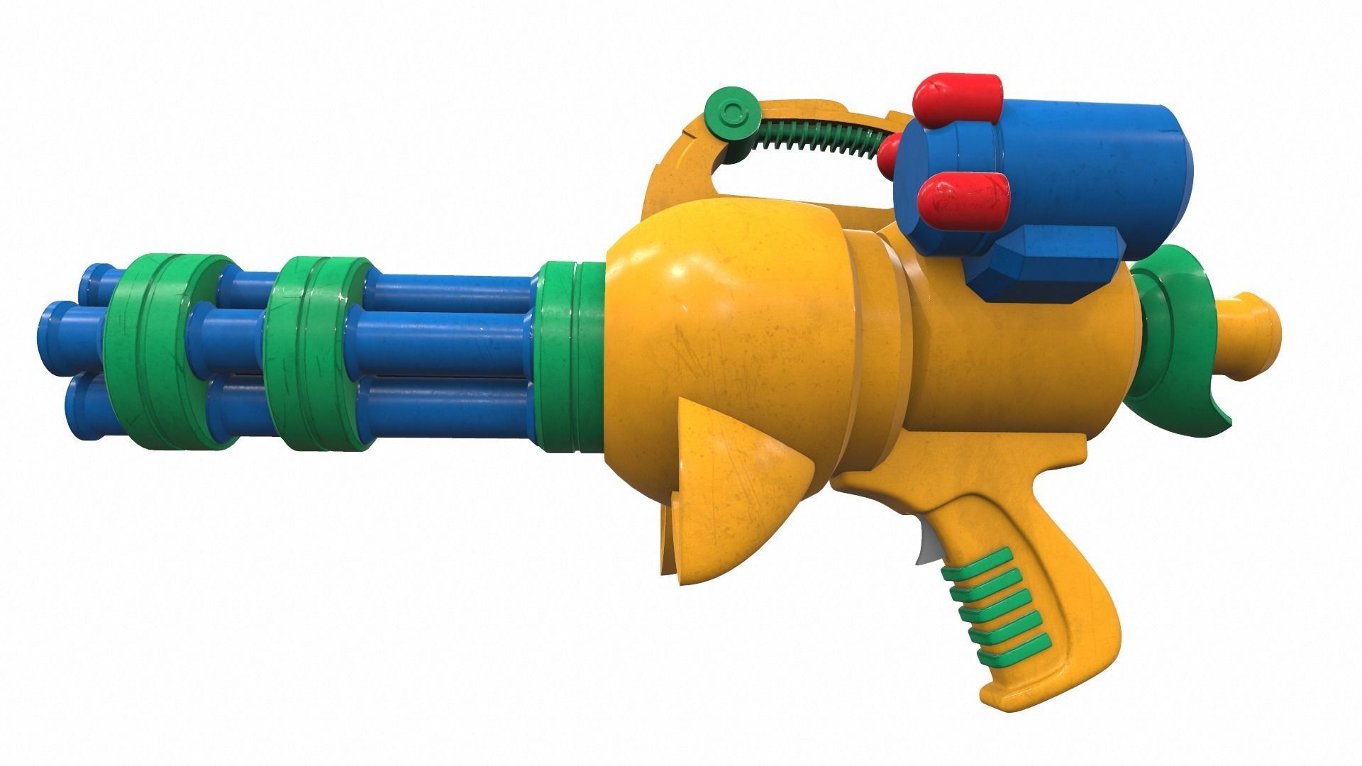 Tactical toy gun 2 3D model_1