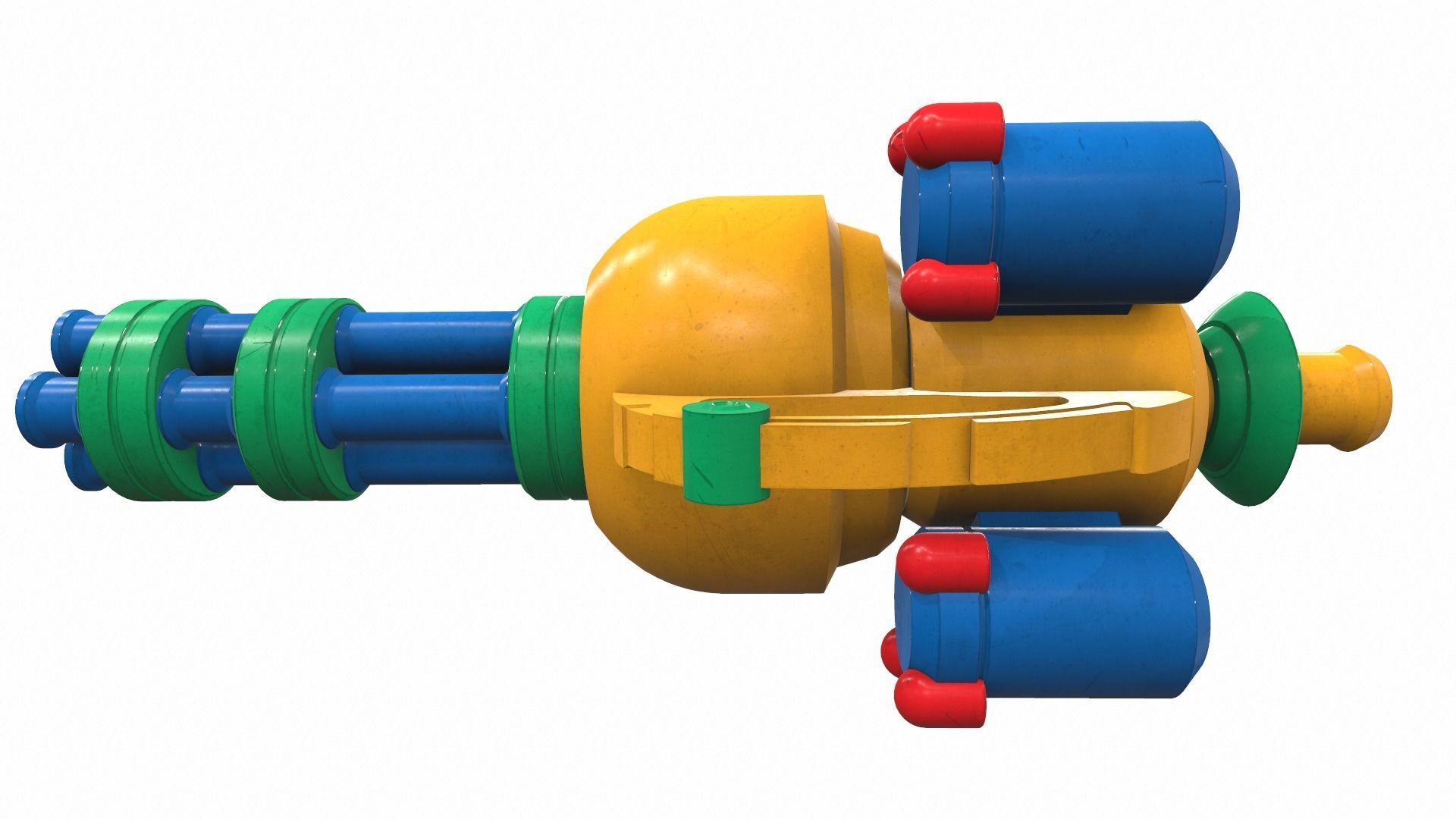 Tactical toy gun 2 3D model_4