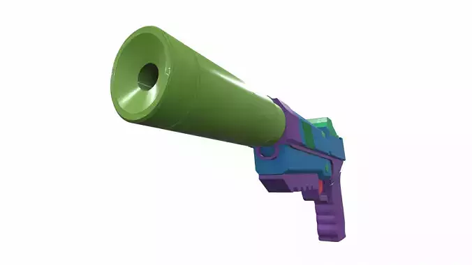 Tactical toy gun 4 3D model