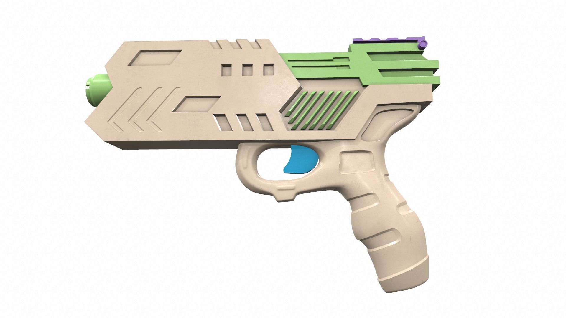 Tactical toy gun 3 3D model_1