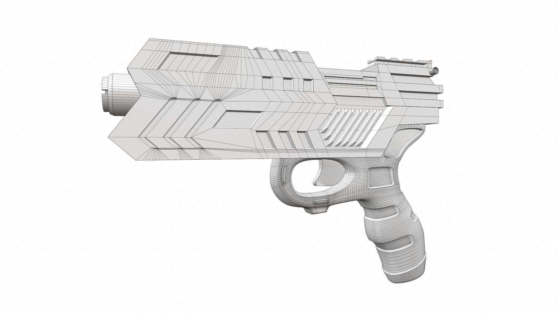 Tactical toy gun 3 3D model_6