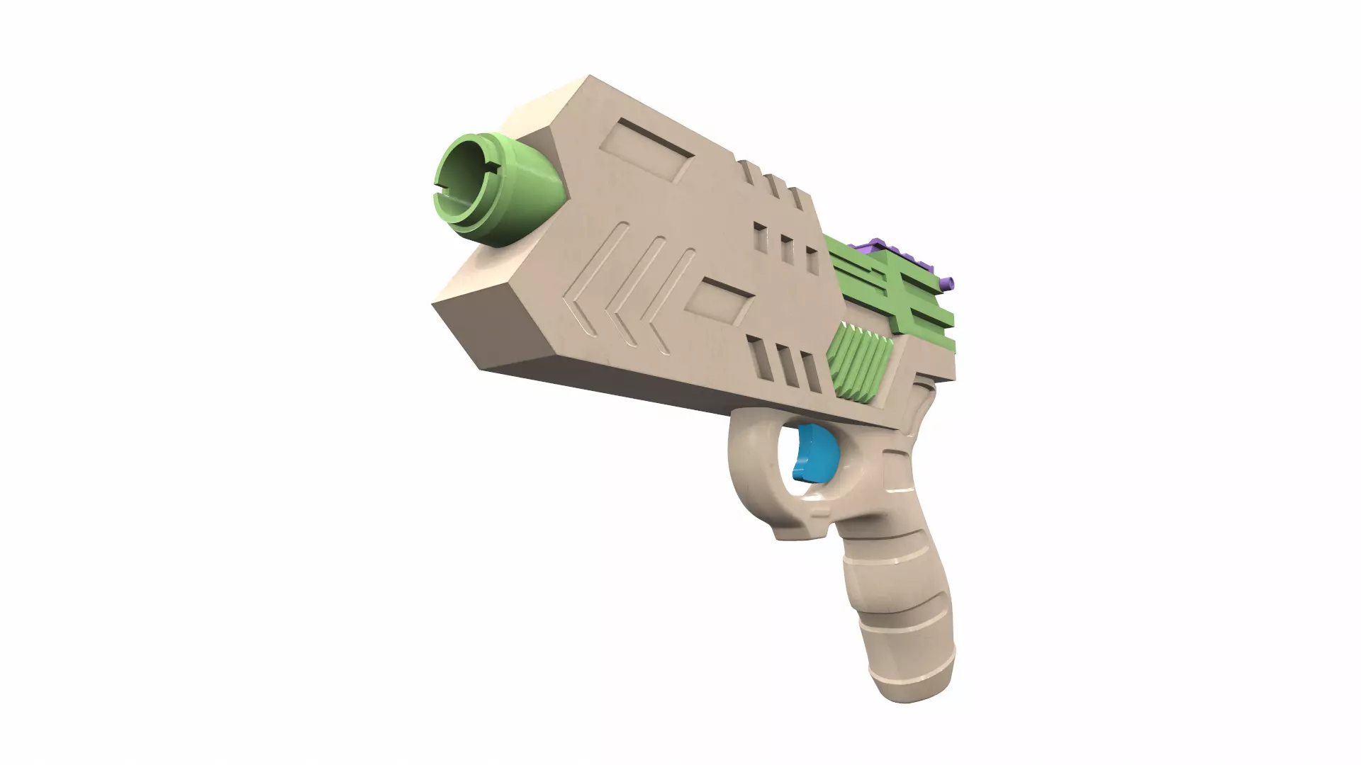 Tactical toy gun 3 3D model_0