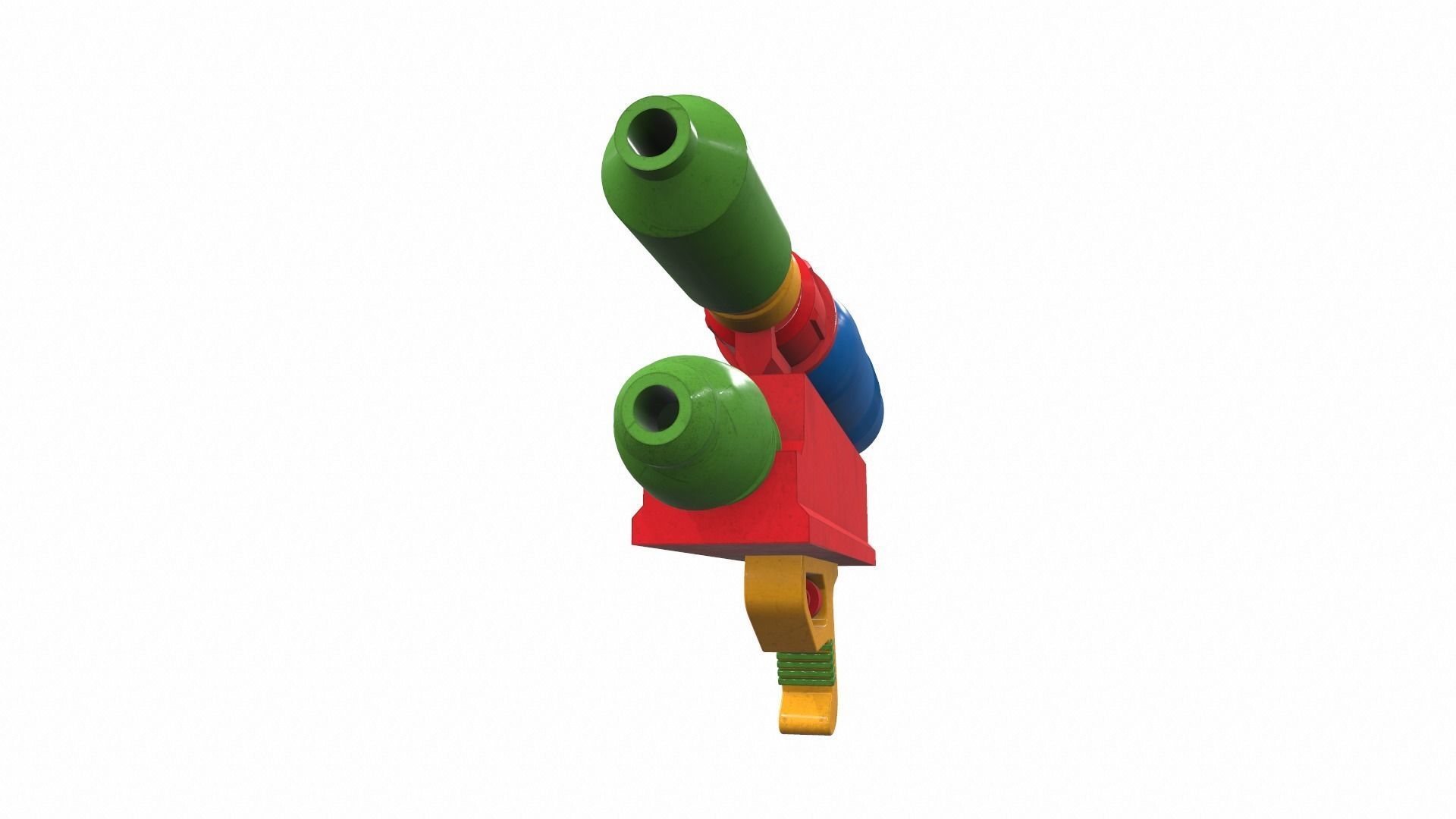 Toy water gun 2 3D model_2