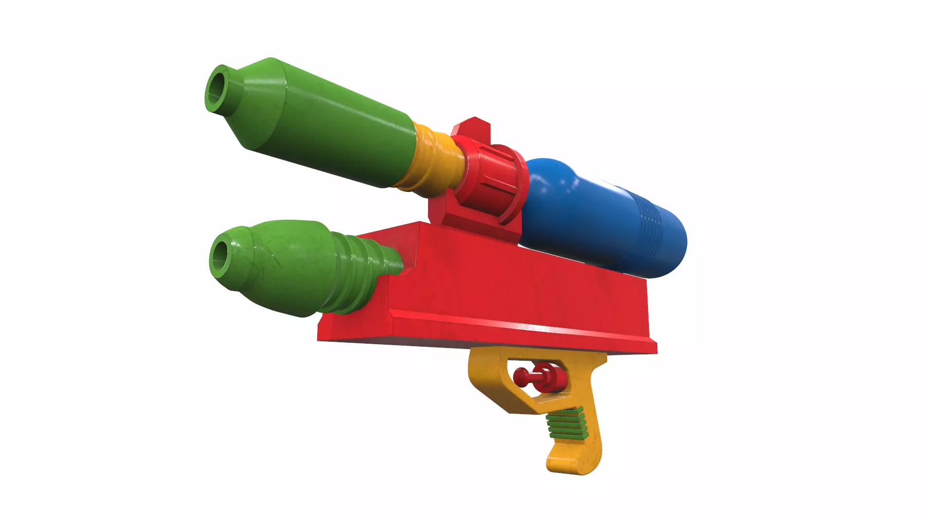 Toy water gun 2 3D model_0