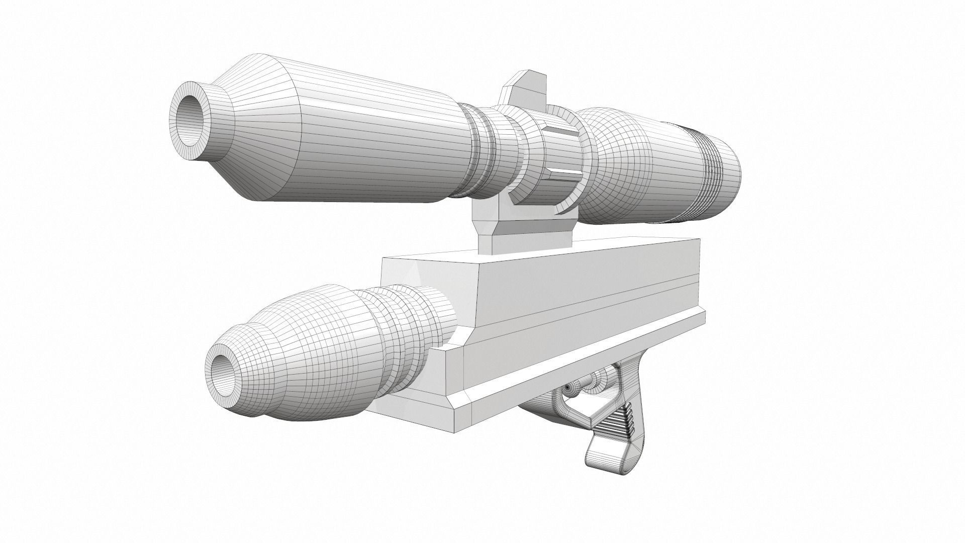 Toy water gun 2 3D model_6