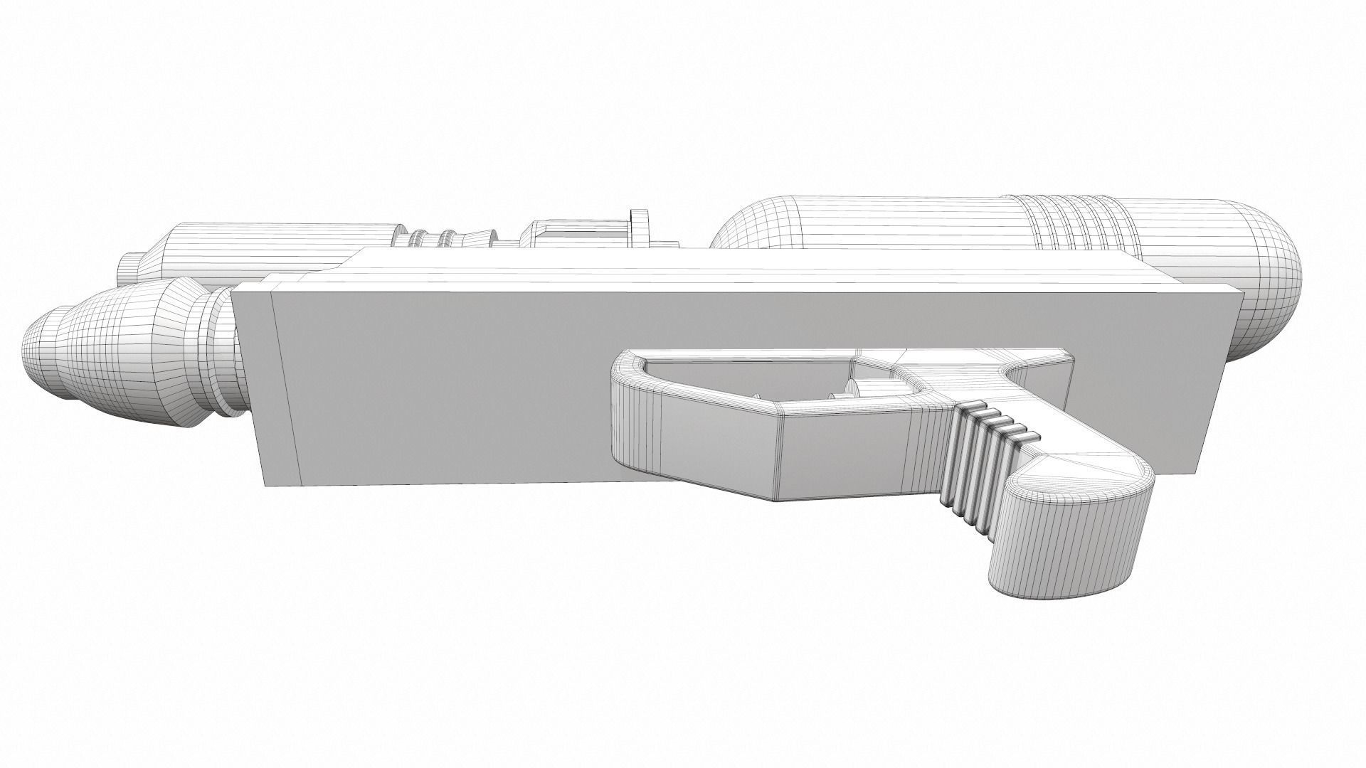 Toy water gun 2 3D model_11