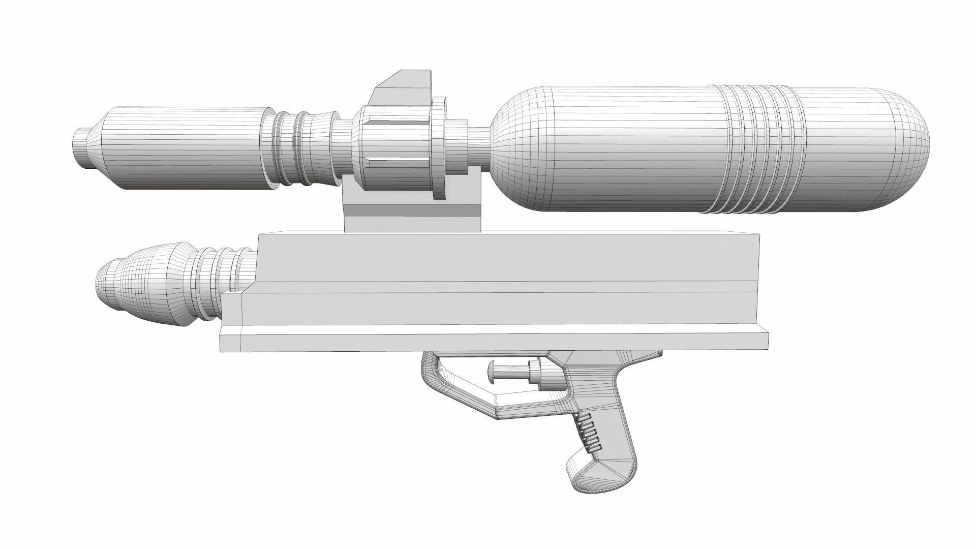 Toy water gun 2 3D model_7