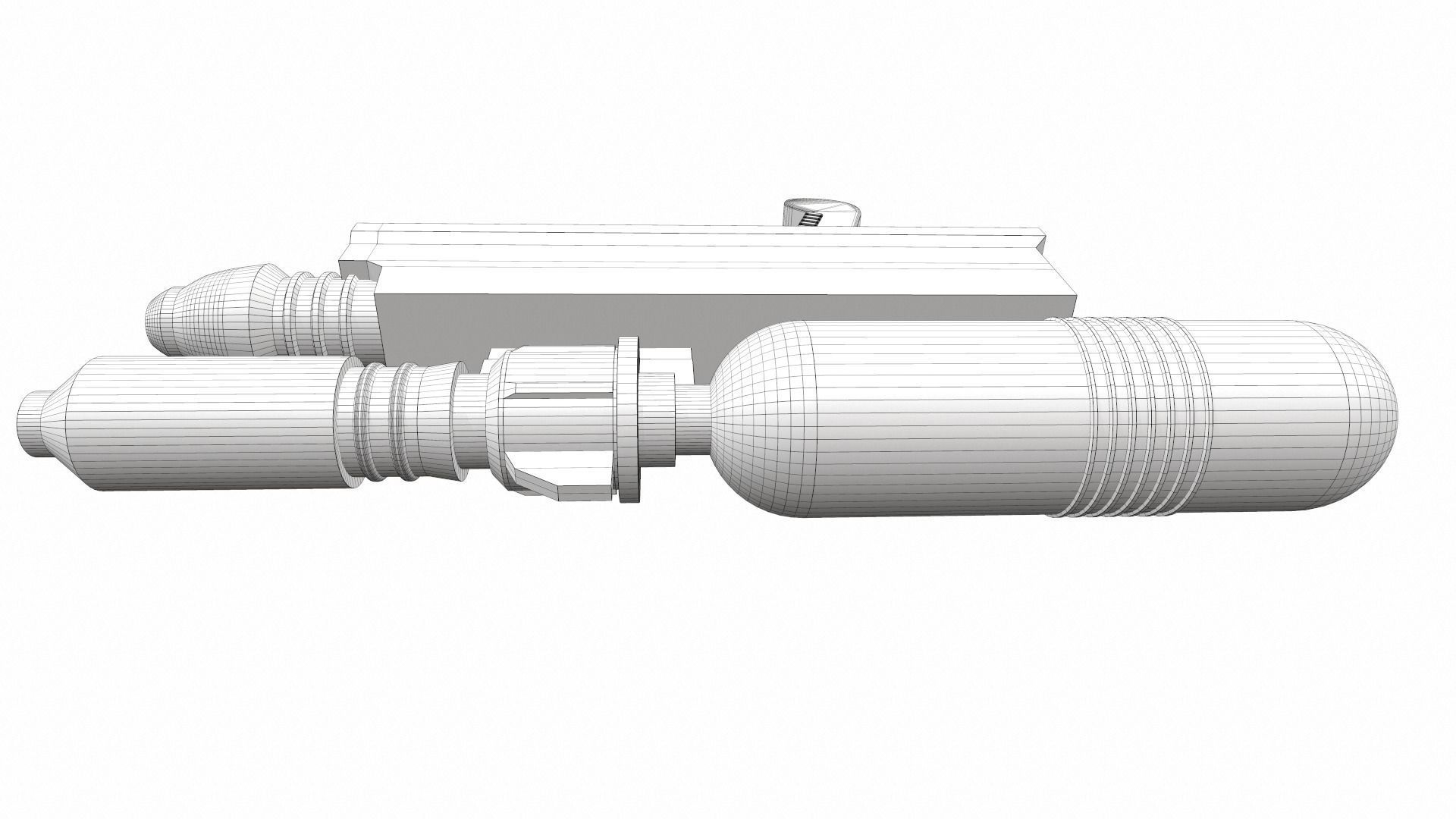 Toy water gun 2 3D model_10