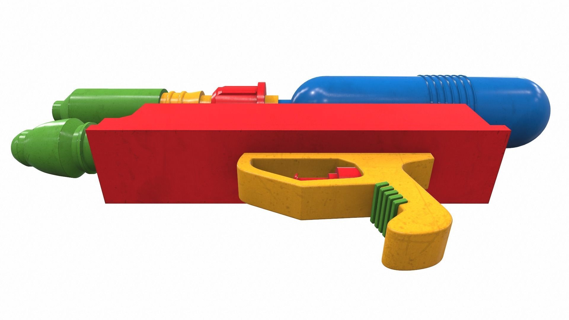 Toy water gun 2 3D model_5