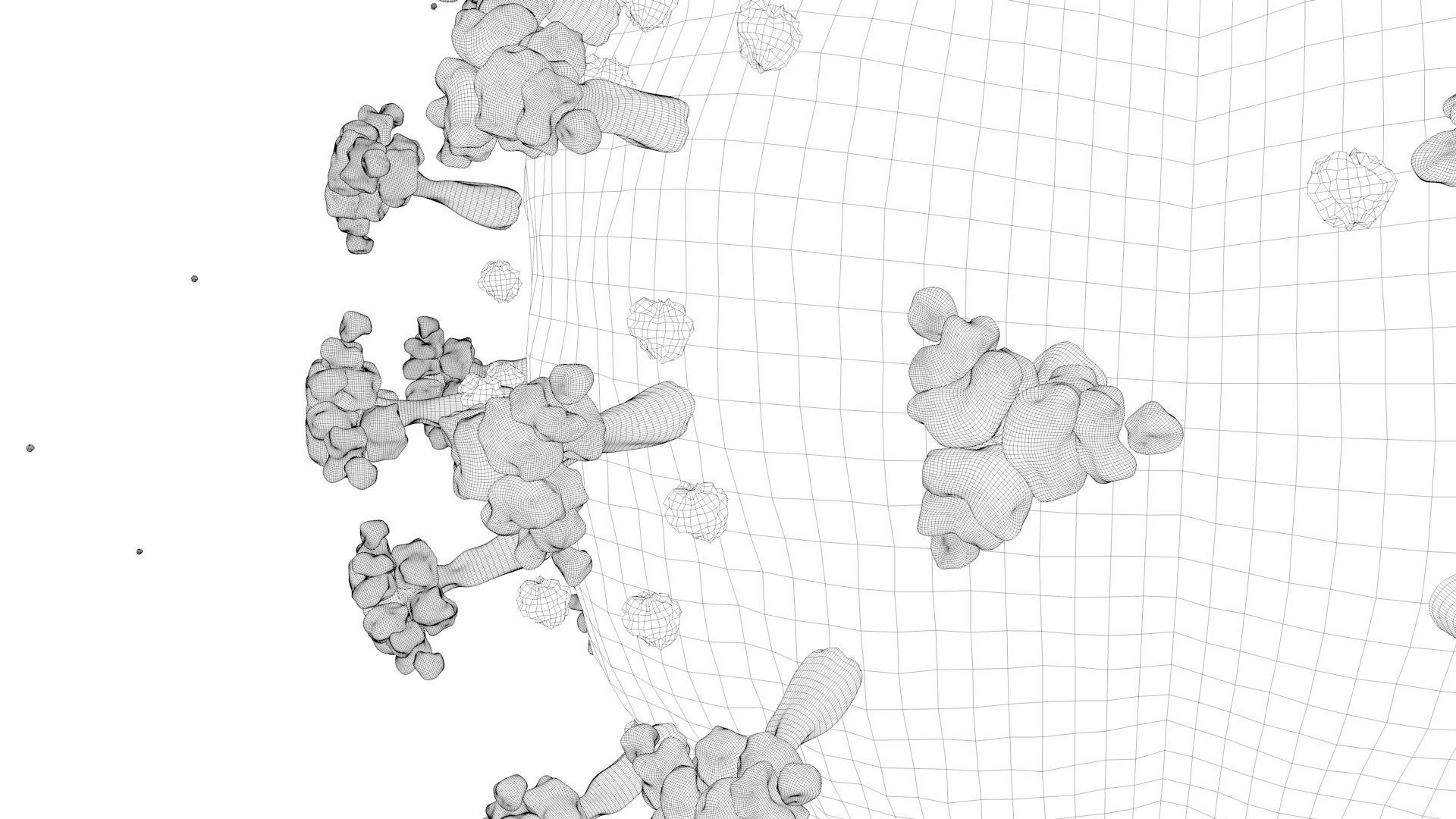 COVID-19 3D model Cinema 4D Redshift 3D model_9