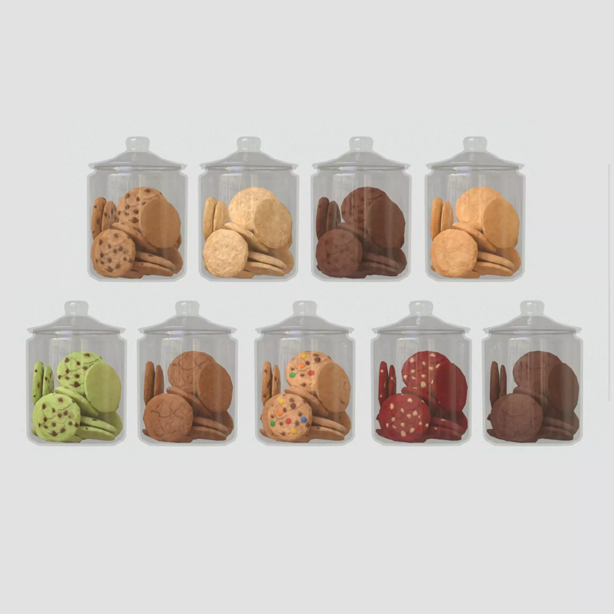 Cookie Jar G75 Low-poly 3D model_0