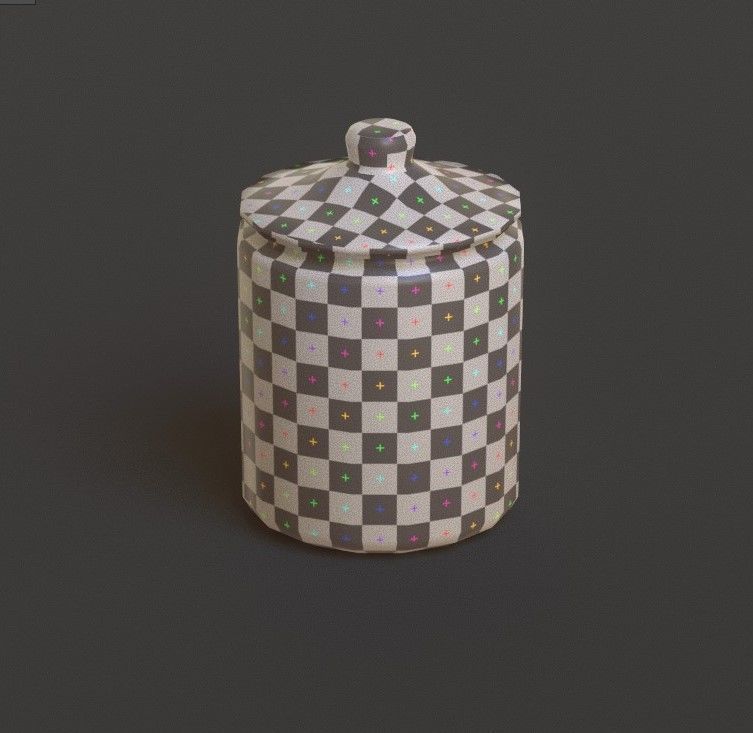 Cookie Jar G75 Low-poly 3D model_21
