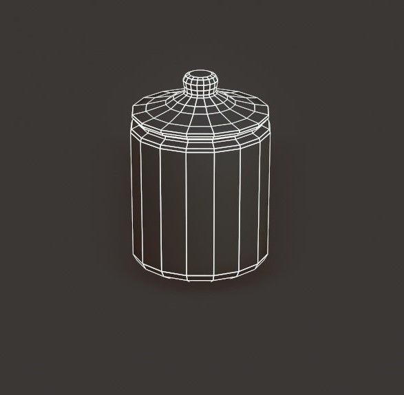 Cookie Jar G75 Low-poly 3D model_19