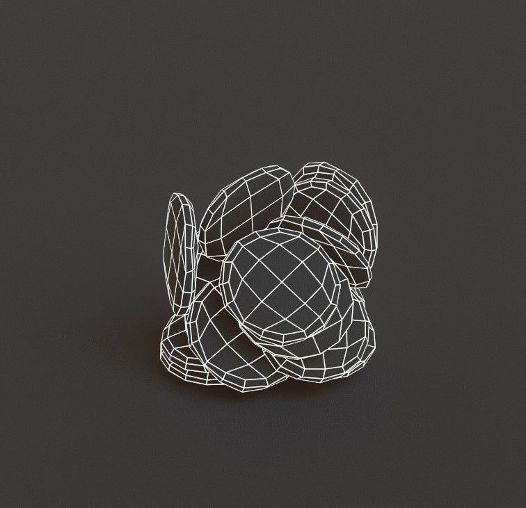 Cookie Jar G75 Low-poly 3D model_20