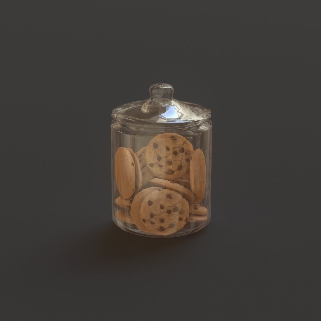Cookie Jar G75 Low-poly 3D model_17