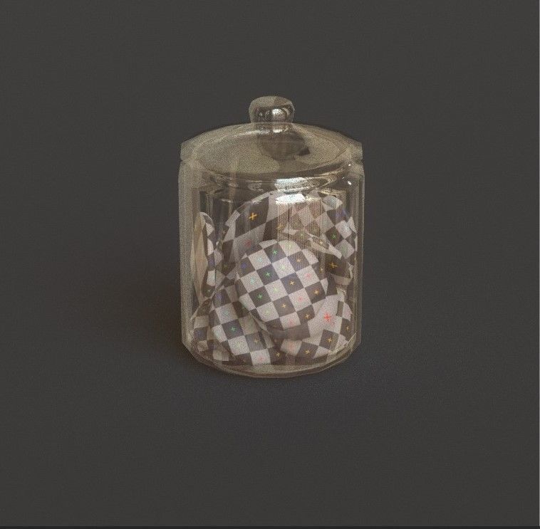 Cookie Jar G75 Low-poly 3D model_22