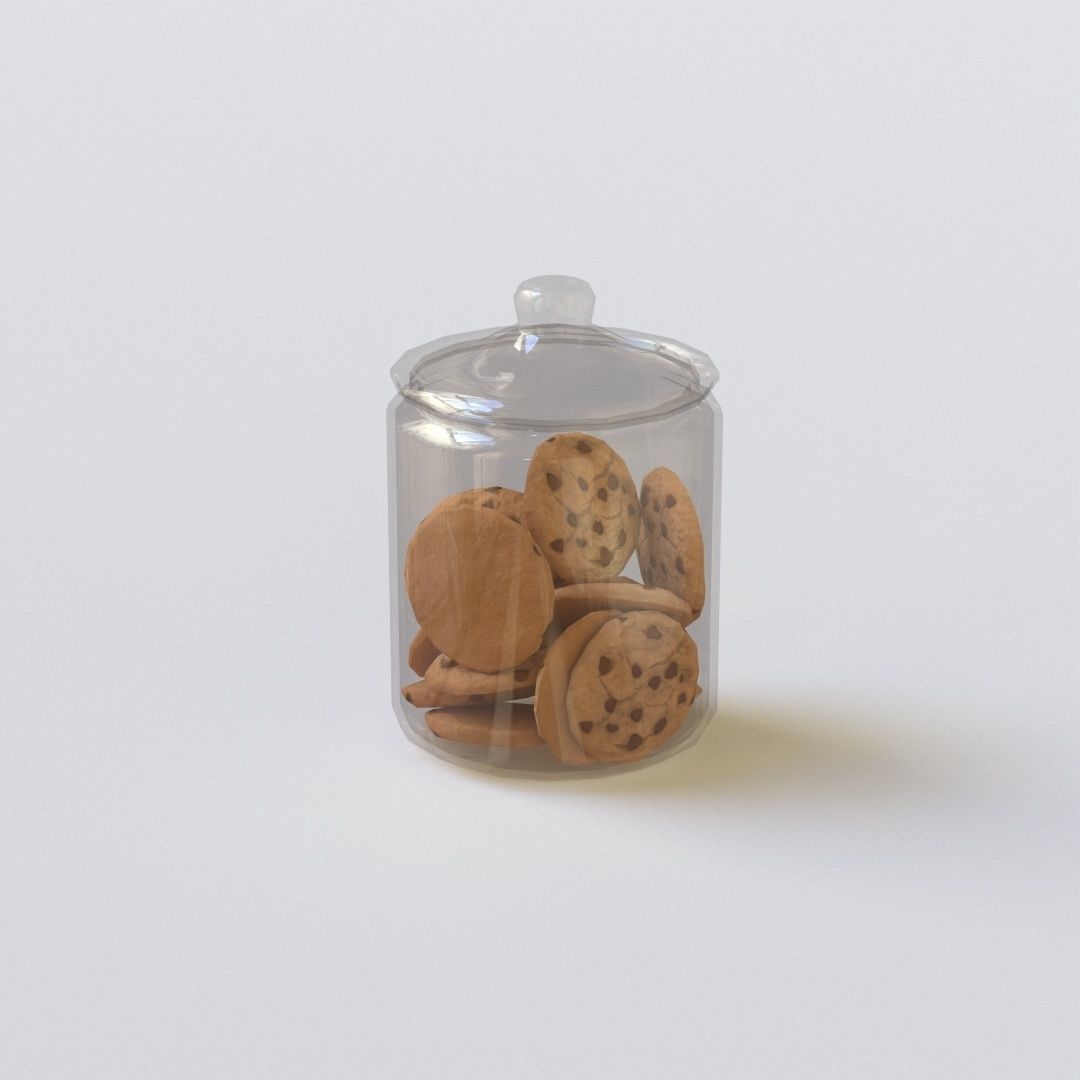 Cookie Jar G75 Low-poly 3D model_6