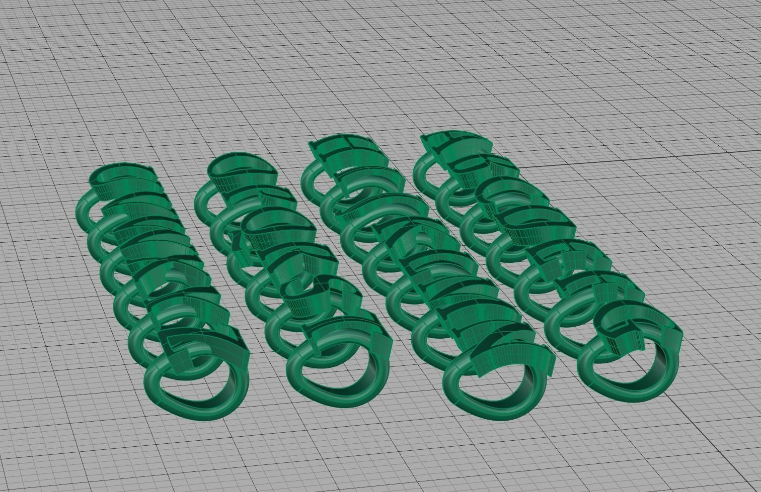 ALPHABET NECKLACE BAILS LETTER LOOPS DESIGN PACKAGE 3dmodels 3D print model_6