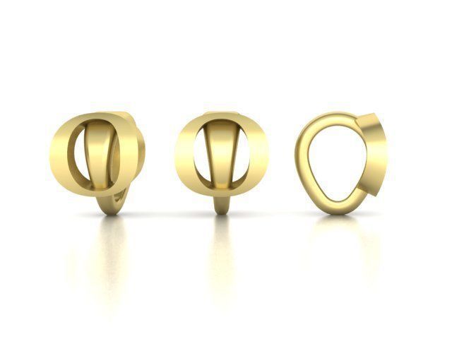 ALPHABET NECKLACE BAILS LETTER LOOPS DESIGN PACKAGE 3dmodels 3D print model_19