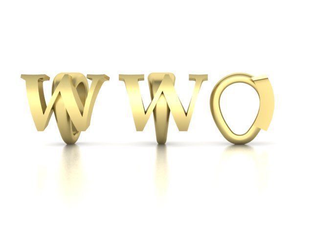 ALPHABET NECKLACE BAILS LETTER LOOPS DESIGN PACKAGE 3dmodels 3D print model_27