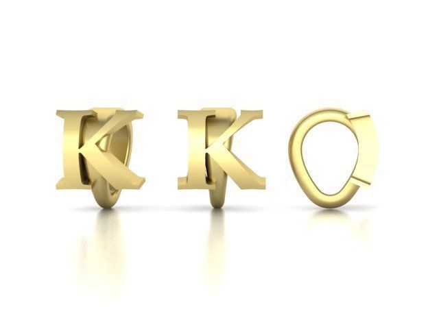 ALPHABET NECKLACE BAILS LETTER LOOPS DESIGN PACKAGE 3dmodels 3D print model_15