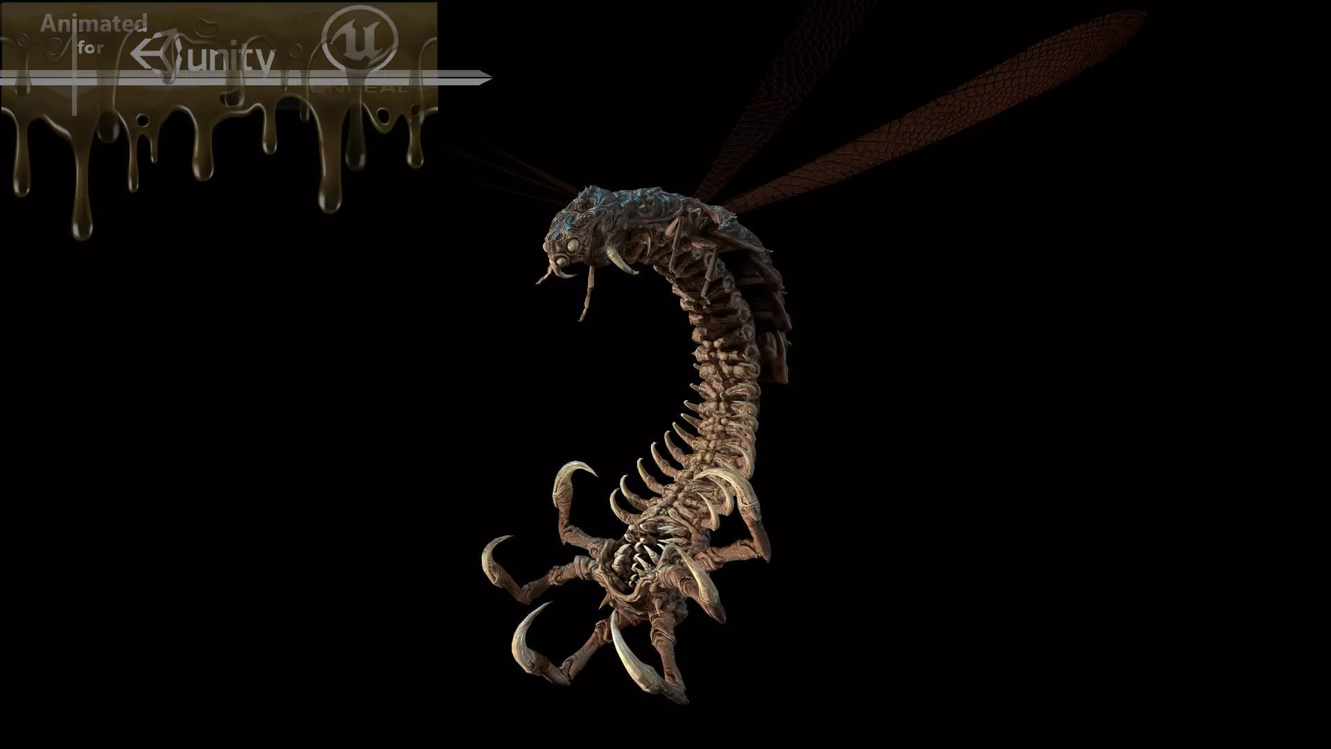 Flying Bug 7 Low-poly 3D model_0