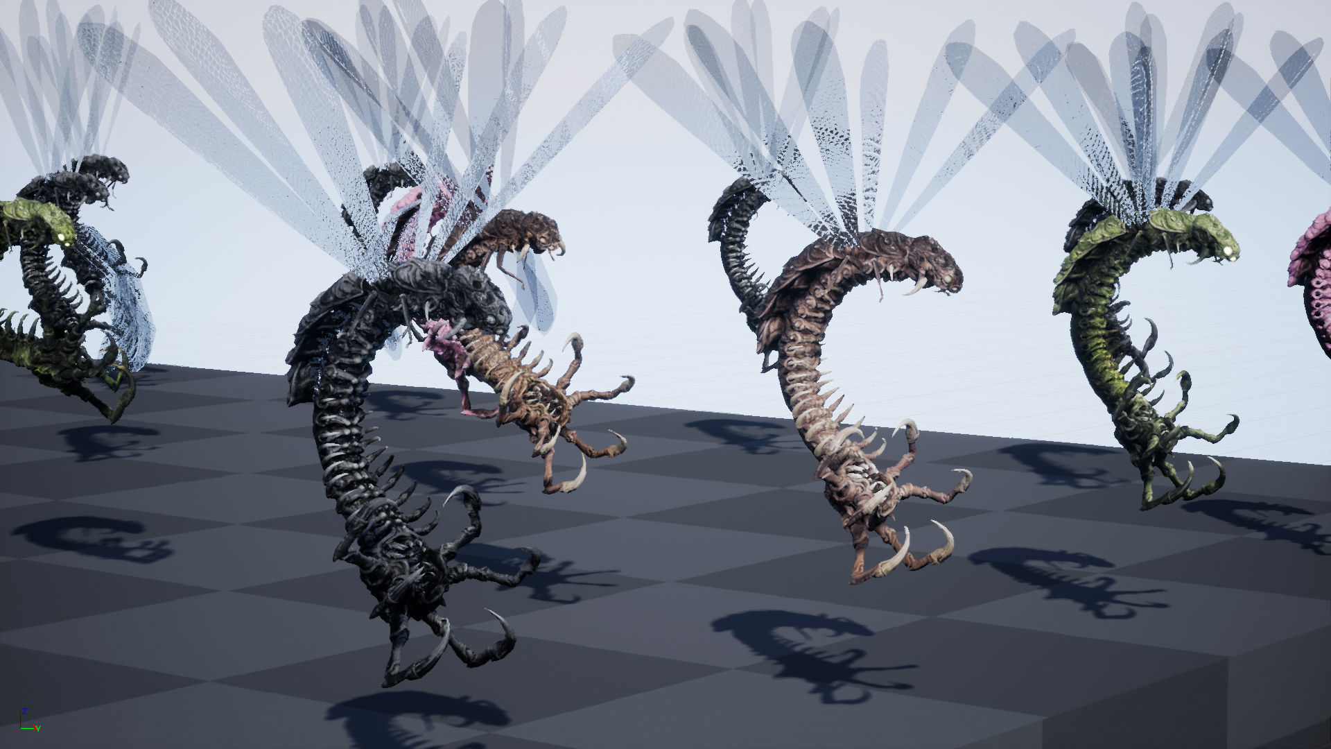 Flying Bug 7 Low-poly 3D model_9