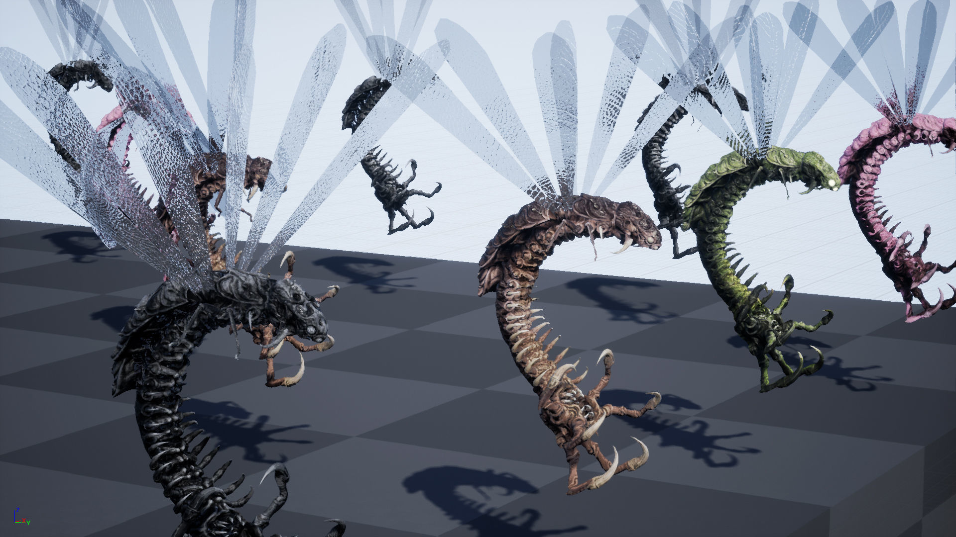 Flying Bug 7 Low-poly 3D model_10