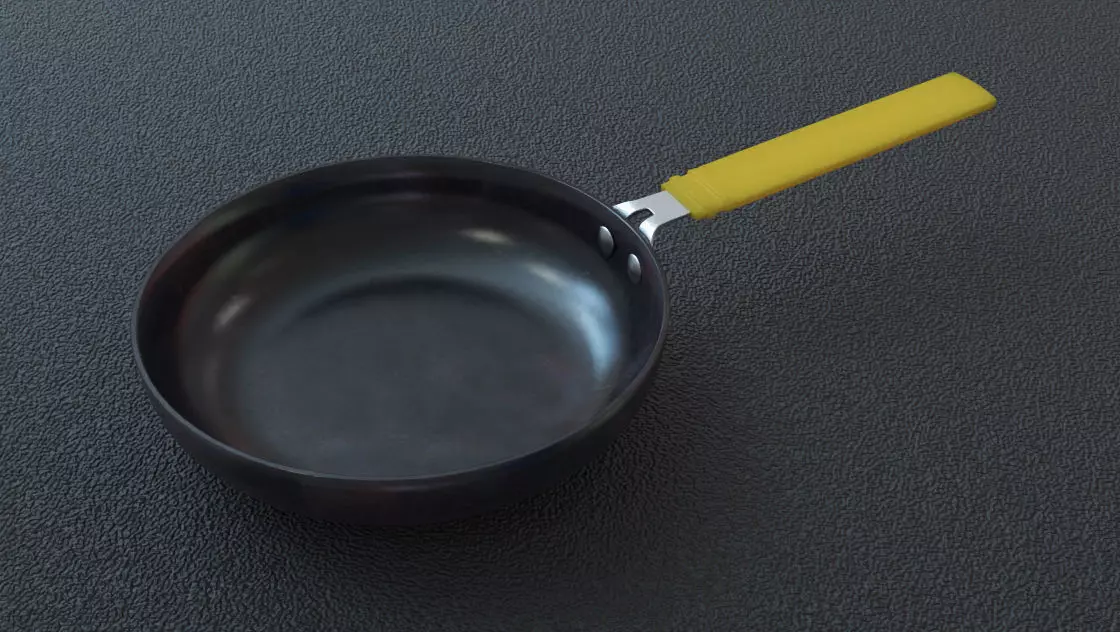 Egg Pan 3D Model 3D model_1