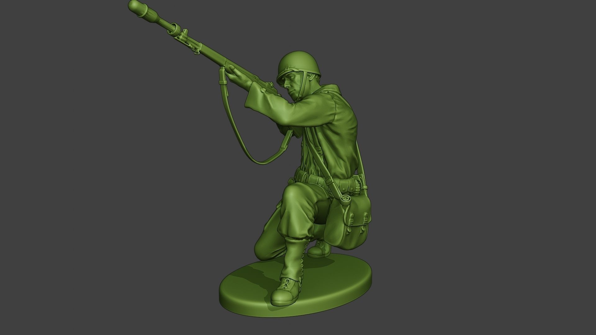 American soldiers ww2 Pack A10 3D print model_10