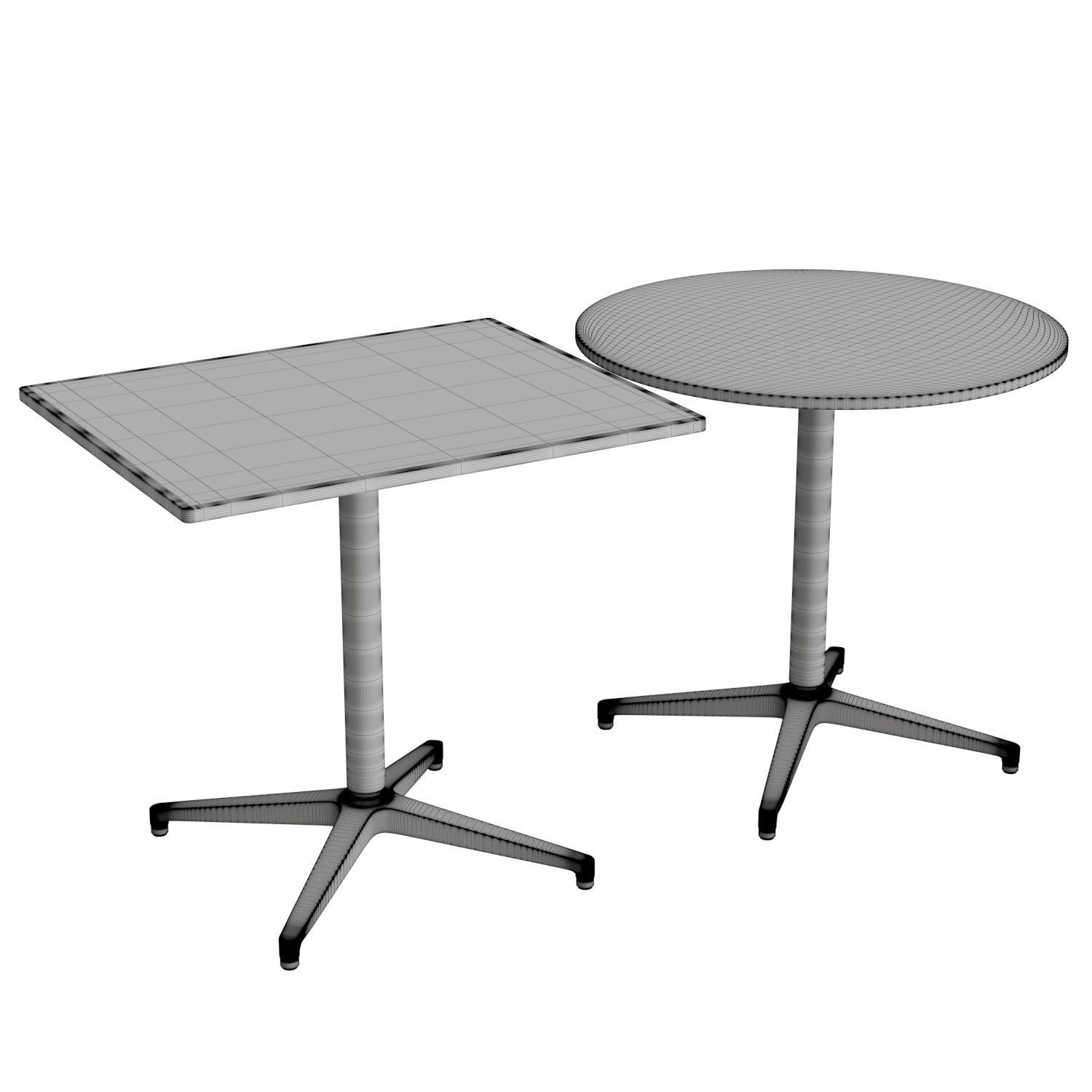 Bistro Table 3D model_9