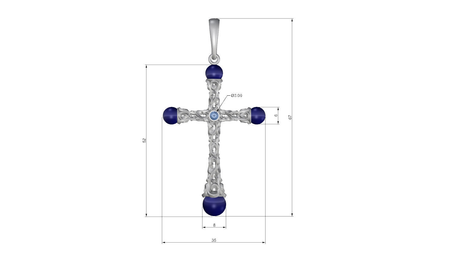Cross KR 08 3D print model_2