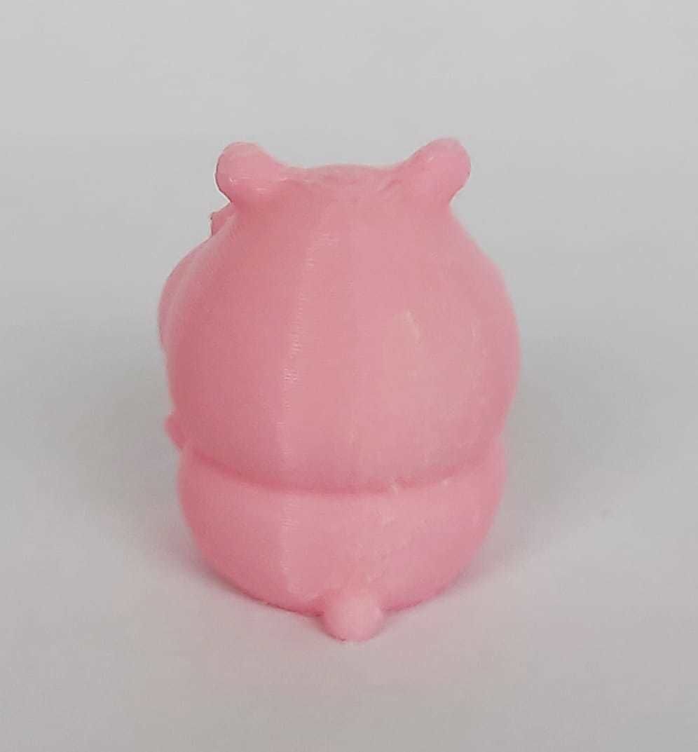 Cute Hamster with glasses 3D print model_5